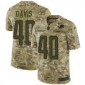 Wholesale Cheap Nike Lions #40 Jarrad Davis Camo Men's Stitched NFL Limited 2018 Salute To Service Jersey