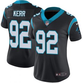 Wholesale Cheap Nike Panthers #92 Zach Kerr Black Team Color Women\'s Stitched NFL Vapor Untouchable Limited Jersey