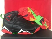 Wholesale Cheap Air Jordan 7 marvin the martian Shoes Black/Red-White-Green