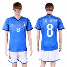 Wholesale Cheap Italy #8 Gagliardini Home Soccer Country Jersey