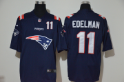 Wholesale Cheap Men's New England Patriots #11 Julian Edelman Navy Blue 2020 Team Logo Number Vapor Untouchable Stitched NFL Nike Fashion Limited Jersey