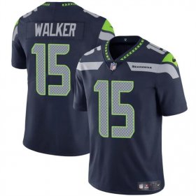 Cheap Men\'s Seattle Seahawks #15 P.J. Walker Navy Vapor Limited Football Stitched Jersey