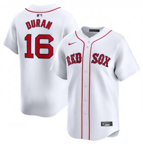 Men\'s Boston Red Sox #16 Jarren Duran White 2024 Home Limited Stitched Baseball Jersey