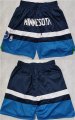 Cheap Men's Minnesota Timberwolves Navy Shorts