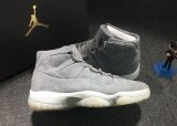 Wholesale Cheap Air Jordan 11 Retro Suede Gray White