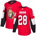 Wholesale Cheap Adidas Senators #28 Connor Brown Red Home Authentic Stitched Youth NHL Jersey