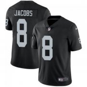 Wholesale Cheap Men's Las Vegas Raiders #8 Josh Jacobs Black Vapor Limited Stitched Jersey