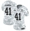 Cheap Women's New Orleans Saints #41 Alvin Kamara 2024 F.U.S.E Arctic Camo Salute To Service Limited Stitched Football Jersey(Run Small)