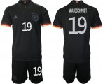 Wholesale Cheap Men 2020-2021 European Cup Germany away black 19 Adidas Soccer Jersey