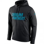 Wholesale Cheap Men's Carolina Panthers Nike Black Circuit Wordmark Essential Performance Pullover Hoodie