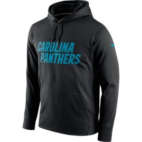 Wholesale Cheap Men\'s Carolina Panthers Nike Black Circuit Wordmark Essential Performance Pullover Hoodie