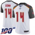 Wholesale Cheap Nike Buccaneers #14 Chris Godwin White Men's Stitched NFL 100th Season Vapor Untouchable Limited Jersey