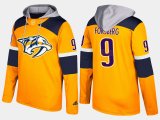 Wholesale Cheap Predators #9 Filip Forsberg Yellow Name And Number Hoodie