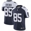 Wholesale Cheap Nike Cowboys #85 Noah Brown Navy Blue Thanksgiving Men's Stitched NFL Vapor Untouchable Limited Throwback Jersey