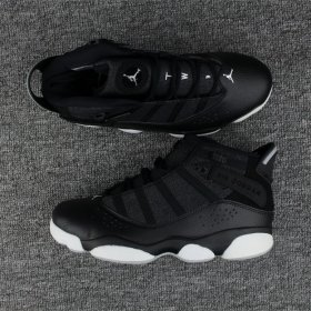 Wholesale Cheap Air Jordan 6 Rings Shoes Black/White