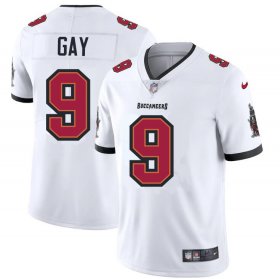 Wholesale Cheap Tampa Bay Buccaneers #9 Matt Gay Men\'s Nike White Vapor Limited Jersey