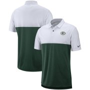 Wholesale Cheap Green Bay Packers Nike Sideline Early Season Performance Polo White Green