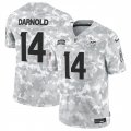 Men's Minnesota Vikings #14 Sam Darnold 2024 F.U.S.E Arctic Camo Salute To Service Limited Stitched Football Jersey