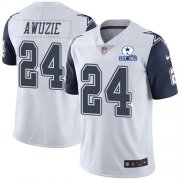 Wholesale Cheap Nike Cowboys #24 Chidobe Awuzie White Men's Stitched With Established In 1960 Patch NFL Limited Rush Jersey