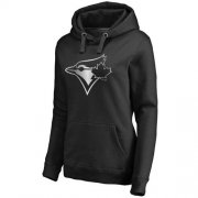 Wholesale Cheap Women's Toronto Blue Jays Platinum Collection Pullover Hoodie Black