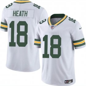 Cheap Men\'s Green Bay Packers #18 Malik Heath White Vapor Untouchable Limited Stitched Jersey