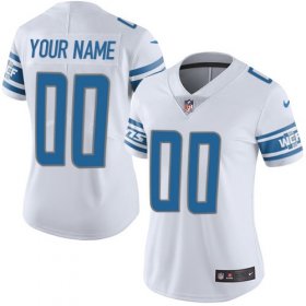 Wholesale Cheap Nike Detroit Lions Customized White Stitched Vapor Untouchable Limited Women\'s NFL Jersey