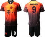 Wholesale Cheap Bayern Munchen #9 Lewandowski FIFA 19AD Memorial Edition Soccer Club Jersey