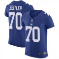 Wholesale Cheap Nike Giants #70 Kevin Zeitler Royal Blue Team Color Men's Stitched NFL Vapor Untouchable Elite Jersey