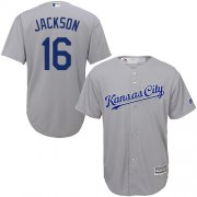 Wholesale Cheap Royals #16 Bo Jackson Grey Cool Base Stitched Youth MLB Jersey