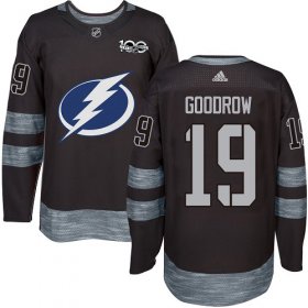 Cheap Adidas Lightning #19 Barclay Goodrow Black 1917-2017 100th Anniversary Stitched NHL Jersey