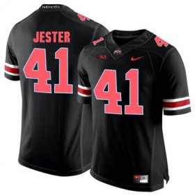 Wholesale Cheap Ohio State Buckeyes 41 Hayden Jester Blackout College Football Jersey