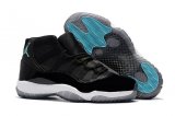 Wholesale Cheap Air Jordan 11 Retro Shoes Black/Crystal blue-white