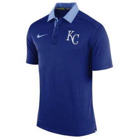 Wholesale Cheap Men\'s Kansas City Royals Nike Royal Authentic Collection Dri-FIT Elite Polo