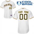 Wholesale Cheap Pirates Customized Authentic White Cool Base MLB Jersey (S-3XL)