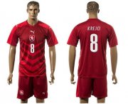 Wholesale Cheap Czech #8 Krejci Red Home Soccer Country Jersey