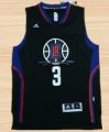 Wholesale Cheap Men's Los Angeles Clippers #3 Chris Paul Revolution 30 Swingman 2015-16 Black Jersey