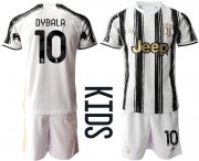 Wholesale Cheap Youth 2020-2021 club Juventus home 10 white Soccer Jerseys