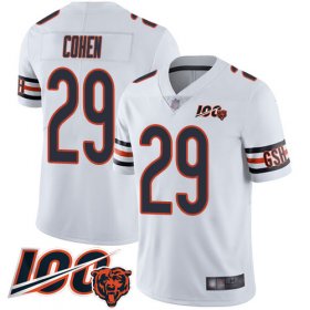 Wholesale Cheap Nike Bears #29 Tarik Cohen White Men\'s Stitched NFL 100th Season Vapor Limited Jersey