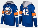 Wholesale Cheap Islanders #42 Scott Mayfield Blue Name And Number Hoodie