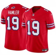 Cheap Men's Buffalo Bills #19 KJ Hamler Red 2024 F.U.S.E. Vapor Untouchable Limited Stitched Football Jersey