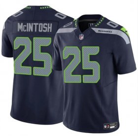 Cheap Men\'s Seattle Seahawks #25 Kenny McIntosh Navy 2024 F.U.S.E Vapor Limited Football Stitched Jersey