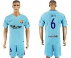 Wholesale Cheap Barcelona #6 Xavi Away Soccer Club Jersey