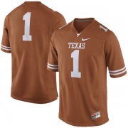 Wholesale Cheap Men's Texas Longhorns 1 Orange Nike College Jersey