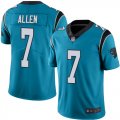 Wholesale Cheap Nike Panthers #7 Kyle Allen Blue Men's Stitched NFL Limited Rush Jersey