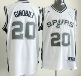 Wholesale Cheap San Antonio Spurs #20 Manu Ginobili Revolution 30 Swingman White Jersey