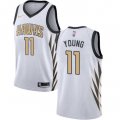 Wholesale Cheap Men's Nike Atlanta Hawks #11 Trae Young White NBA City Edition Jersey