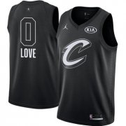 Wholesale Cheap Nike Cavaliers #0 Kevin Love Black NBA Jordan Swingman 2018 All-Star Game Jersey