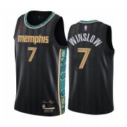 Wholesale Cheap Nike Grizzlies #7 Justise Winslow Black NBA Swingman 2020-21 City Edition Jersey