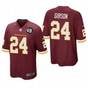 Cheap Washington Redskins #24 Antonio Gibson Men's Nike Burgundy Bobby Mitchell Uniform Patch NFL Game Jersey