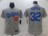 Wholesale Cheap Men Los Angeles Dodgers 32 Koufax Grey Elite 2021 Nike MLB Jersey